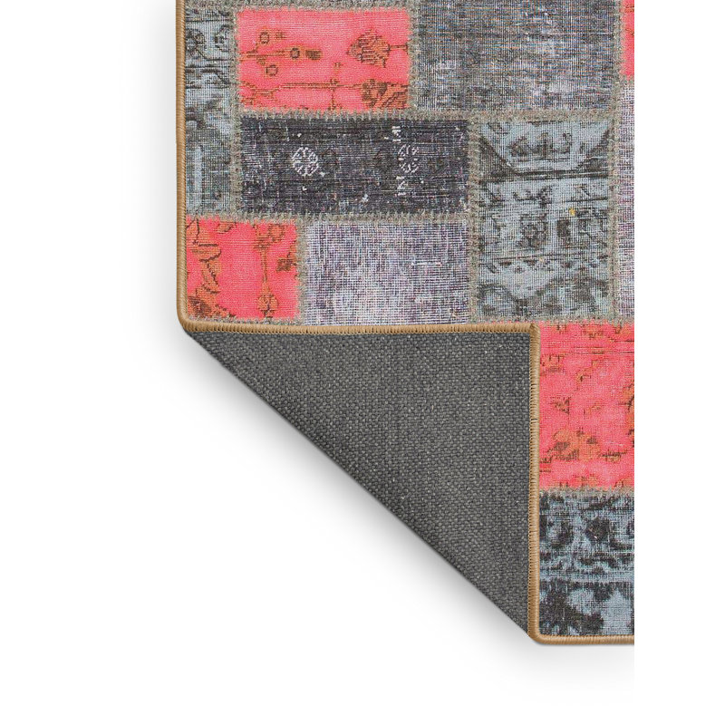 Tapis décoratif multicolore à motif abstrait, Rectangle 4 pi x 6 pi