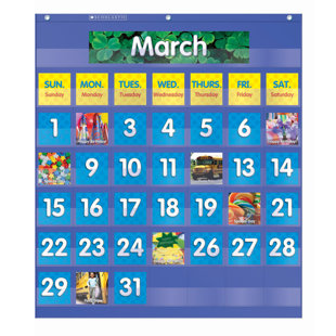 Calendrier de poche mensuel