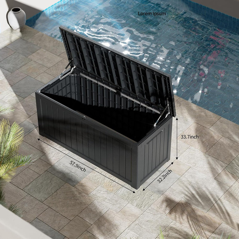 Coffre de terrasse, coffres de rangement extérieurs verrouillables pour jardin ...