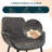 Haglund Leather Dining Chair with Powder-Coated Iron Legs Accent Side Chair Foam Padded Seat Versatile Kitchen Chair for Modern Home and Kitchen-123386567-68459897