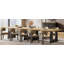 Table rectangulaire 71 "pour 6 à 8 personnes, table rectangulaire rustique avec pieds en bois massif-1900899558