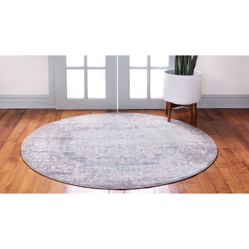 Tapis oriental Malynn, Rond 8 pi, Blue