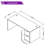 Nikkitta 66.93" Rectangle Executive Office Desk-687464224