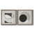 Toile avec cadre gris