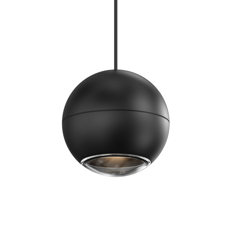 Hemisphere 5 - Light LED Kitchen Island Pendant, Textured Black, 1