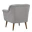 Fauteuil surdimensionné en tissu tissé gris acier 31,5 "Shelby-129754589
