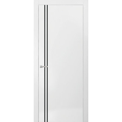 Porte intérieure moderne avec poignée | Planum 0016 | Garniture simple à panneau simple Regural | Salle de bain
