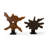 Teak Sculpture on Stand