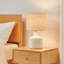Lampe de table en céramique blanche-659439251