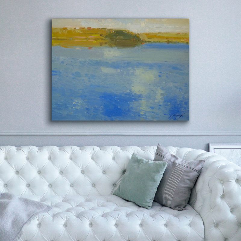 «Lakeside» par Vahe Yeremyan, art mural sur toile, 24 po x 20 po, H 40 po x l 54 po x P 1,5 po