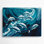 Art mural en métal "Dauphins nautiques"