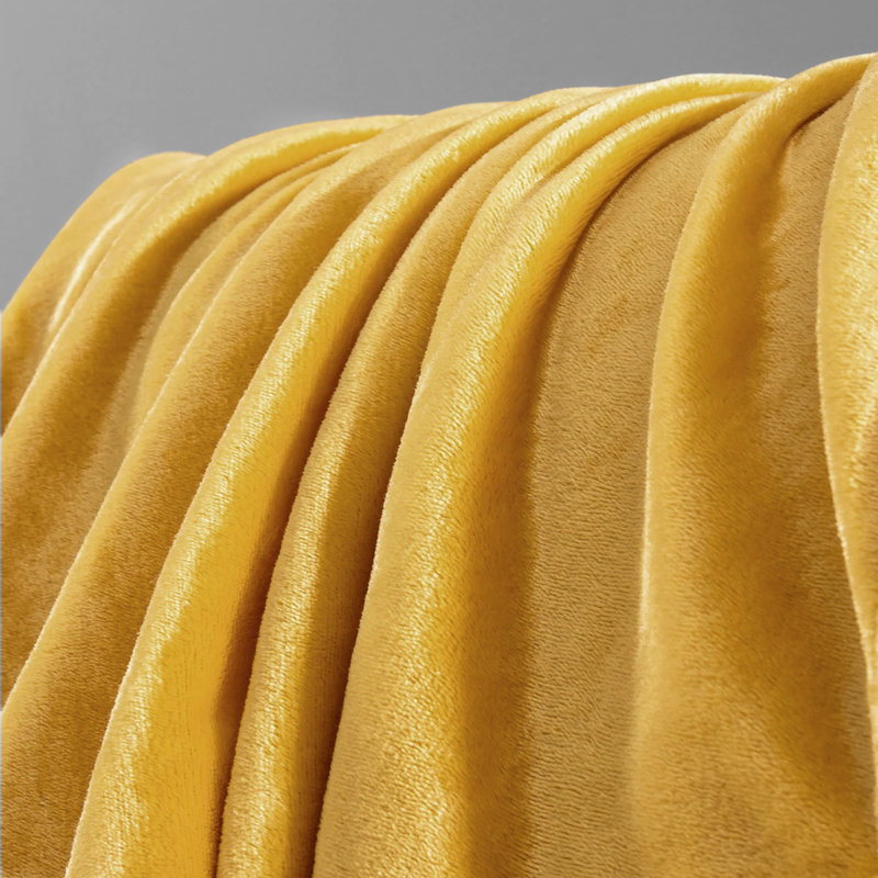 Roundhay Thermal Snug Polyester Throw Blanket, Ochre
