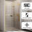 44"-48" W x 76" H Reversible Frameless Single Sliding Shower Door With 3/8"Clear Tempered Glass-99356170