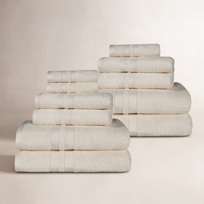 Quick-Drying Dobby Border Cotton Towel Set