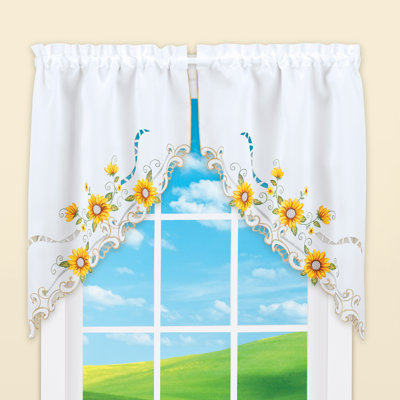 Cantonnière blanche Avonda