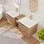 Meuble-lavabo double 60 po / 68 po avec lavabo en céramique, meuble-lavabo mural avec 2 portes à fermeture douce et tablette-2081540166-2110221659