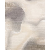 Hand Knotted Abstract Area Rug in Ivory/Sand/Gray