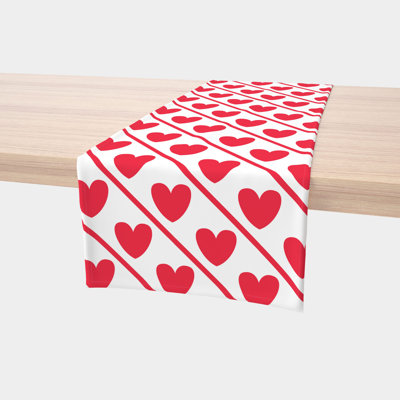 Esparza Geometric Valentine's Day Table Runner