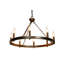 Mcleod 8 - Light Waggon Wheel Chandelier