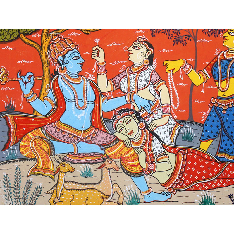 Krishna comme Gopinatha, le seigneur de Gopis