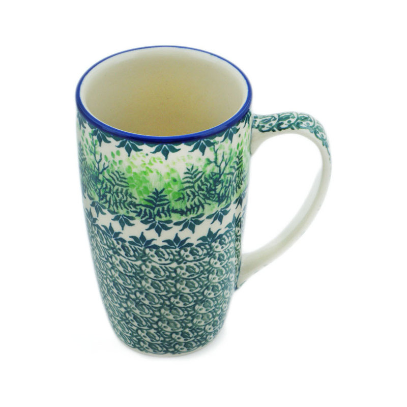 Tasse en grès poli 14 oz - Jardin feuillu