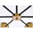 Caisha 6 - Light Dimmable Sputnik Modern Linear Chandelier-71050012-71050015