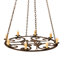 Icenhour 8 - Light Gilded Tobacco Wagon Wheel Pendant