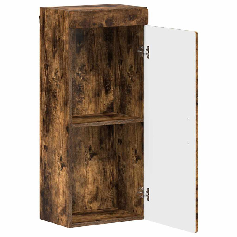 Freestanding Bathroom Cabinet, Smoked Oak