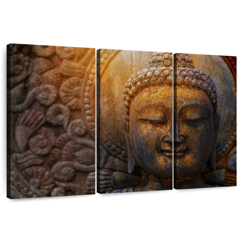 Adella Sunlit Buddha Statue, 24" H x 38" W