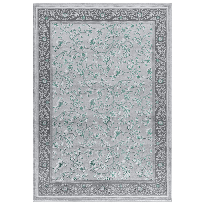 Ashiah Floral Indoor / Outdoor Area Rug, Rectangle 200 x 290 cm