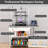 Foldable 3D Printer Rack & Filament Storage Organizer - Heavy Duty Metal Shelving with 41.5" x 23.6" x 58.1" Dimensions