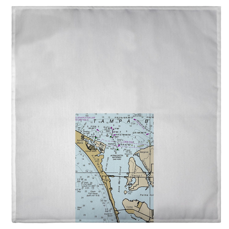Serviette nautique à main anne maria island et fl Justice