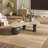 Crescent-shaped natural cave stone tea table-106325930