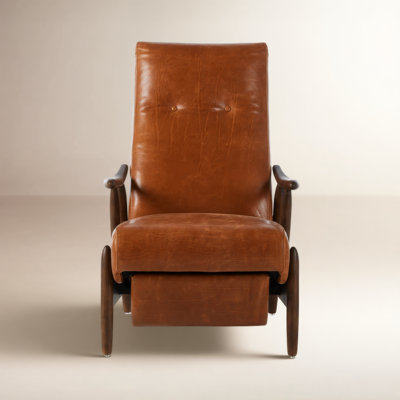 Noyola 28" Genuine Leather Recliner