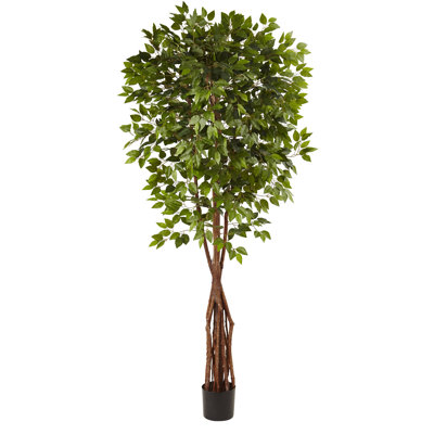 90'' Faux Ficus Tree in Pot