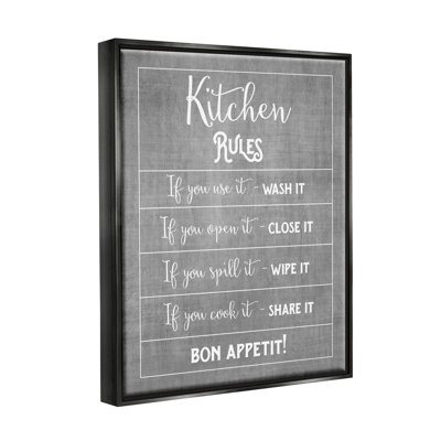 «Kitchen Rules Bon Appetit», art de la giclée par Amanda Murray