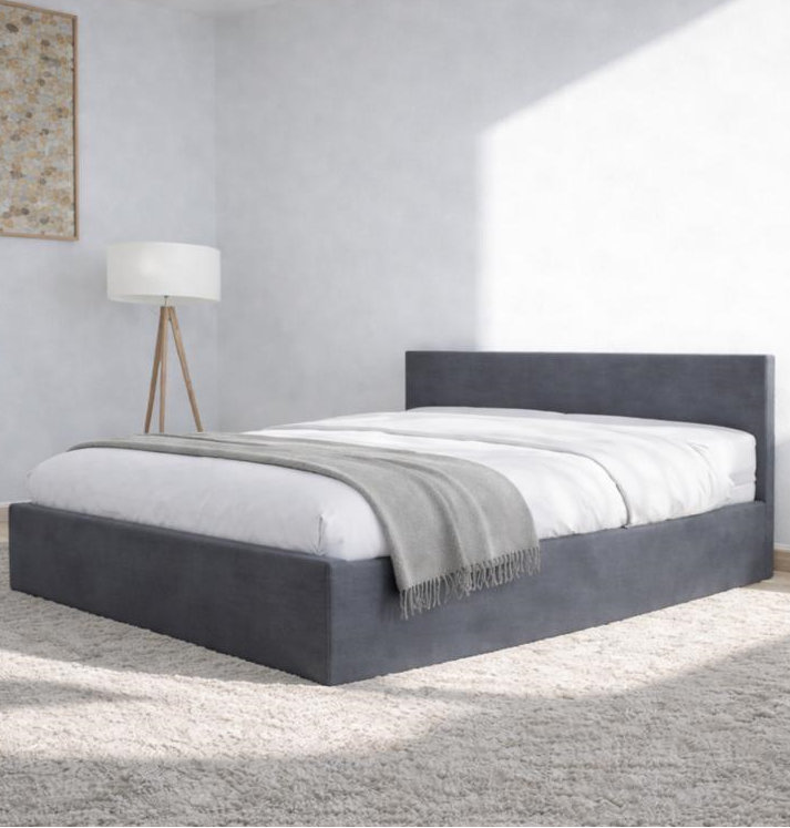 Upholstered Ottoman Bed Frame 4ft6 Double 5ft King