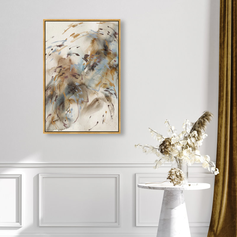 Mindfulness Print by Oliver Gal, 16"H x 11"W, Gold Floater Frame