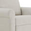 Fauteuil inclinable moderne à accoudoirs roulés avec accoudoirs roulés et pieds en bois massif (ensemble de 2)-121438224