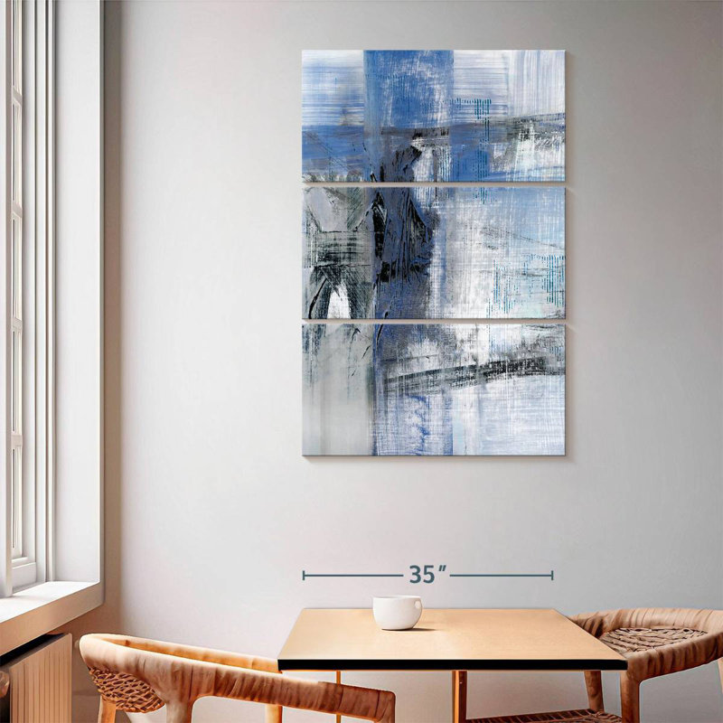 Avery Reflections In Indigo, H 65 po x l 42 po