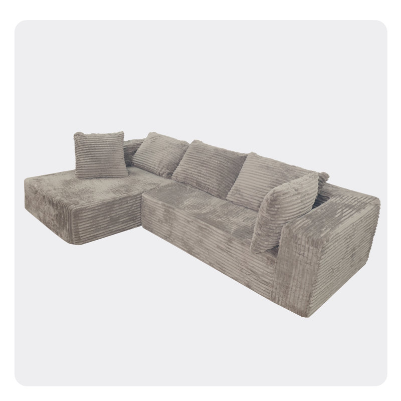 Canapé modulaire Compress, Gris antique