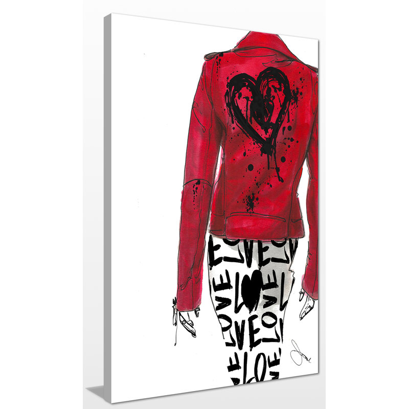 " Heart Breaker ", Wrapped Canvas, 15.75" H x 19.75" W x 1" D
