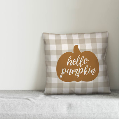 Hello Pumpkin Throw Pillow