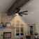 72.7" 8 Blade LED Standard Ceiling Fan DC Motor With Remote Control And Light
