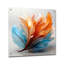 Ines - Plumes, art mural moderne en acrylique-101501792