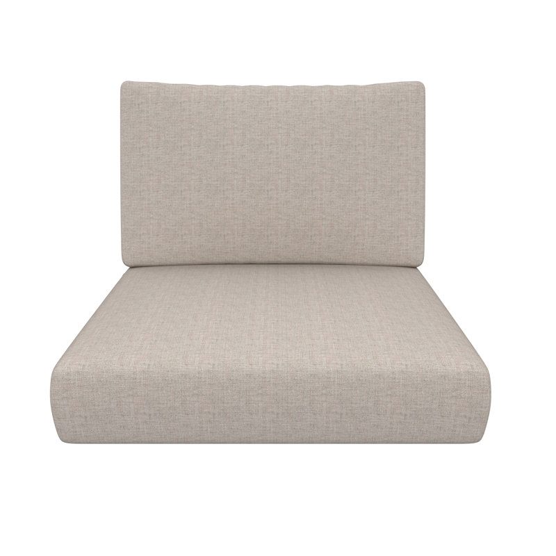 Amala Sunbrella® Outdoor Deep Seating Cushion, Sunbrella® Cast Silver, 28.5" W x 28.5" D