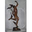 Statue en bronze mercurisé du 19ème siècle - Taille: L 23 po x l 13 po x H 64 po.