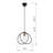 Adjustable Height Metal Body Single Pendant