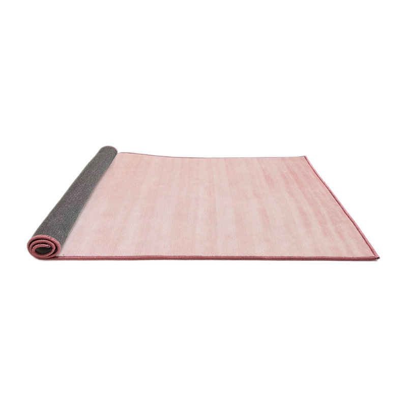 Tapis contemporain rose, Carré 6 pi