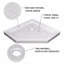 36 inch x 36 inch x 4 inch White ABS Neo-Angle Shower Base with Anti-Skid Surface